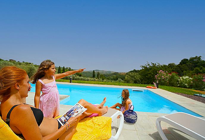 Private pool and terrace . - Villa Il Girasole . (Photo Gallery) }}