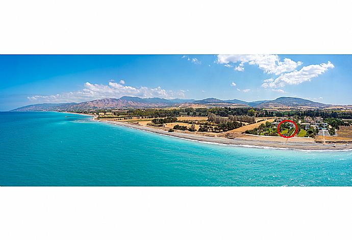 Aerial view showing location of Villa Galene . - Villa Galene . (Photo Gallery) }}