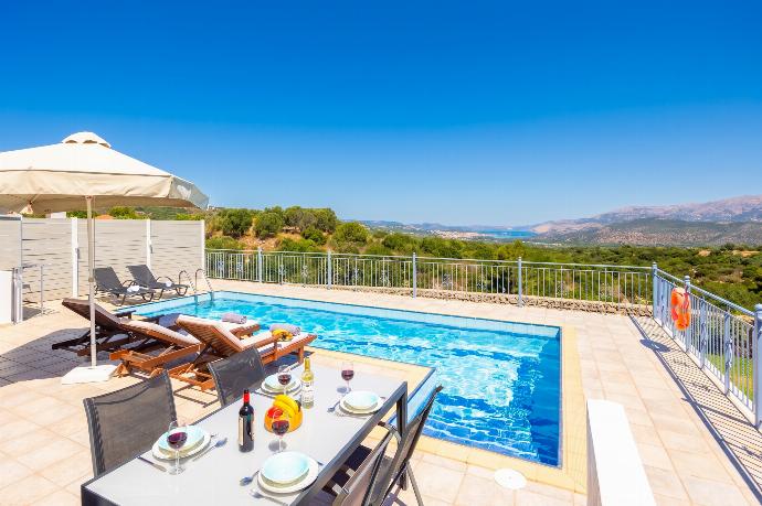 Private pool and terrace with views . - Villa Europe Ena . (Photo Gallery) }}