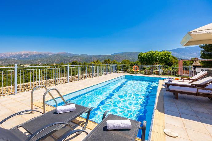 Private pool and terrace with views . - Villa Europe Ena . (Photo Gallery) }}