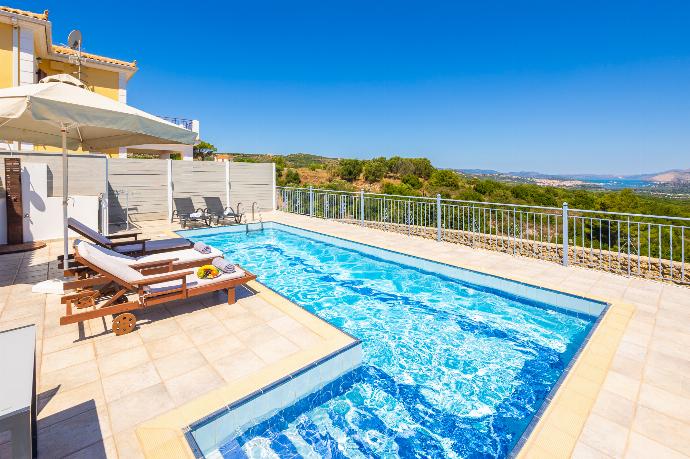 Private pool and terrace with views . - Villa Europe Ena . (Photo Gallery) }}