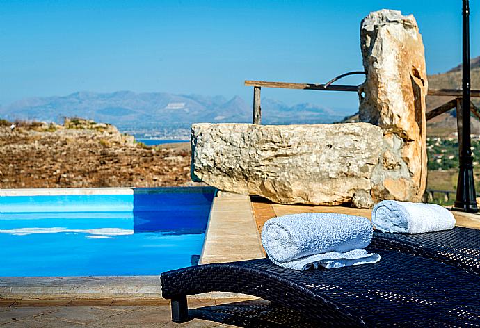 Private pool and terrace with views . - Villa Primula . (Photo Gallery) }}