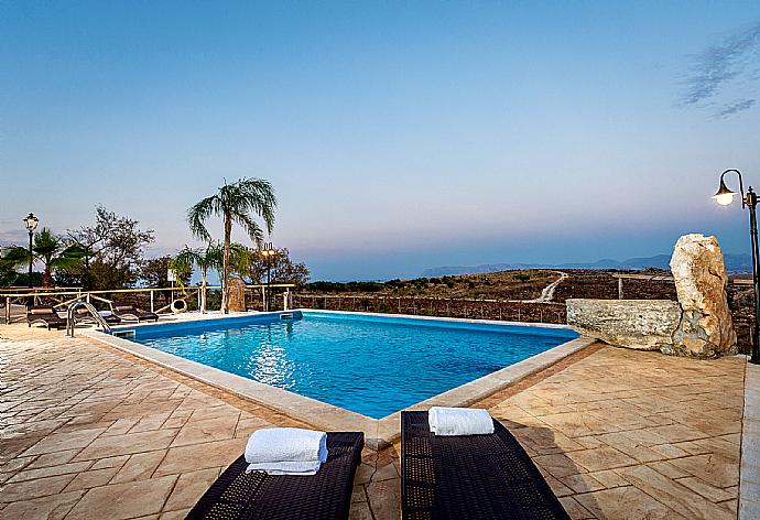 Private pool and terrace with views . - Villa Primula . (Photo Gallery) }}