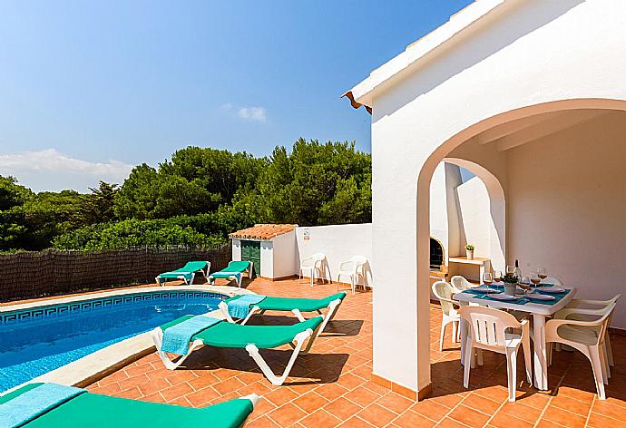 Private pool and terrace . - Eulalia Uno . (Photo Gallery) }}