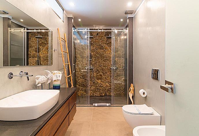 En suite bathroom . - Villa Arivallos . (Galleria fotografica) }}