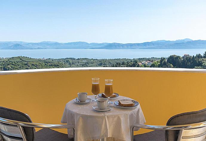 Sheltered terrace area with panoramic sea views . - Villa Marafen . (Photo Gallery) }}