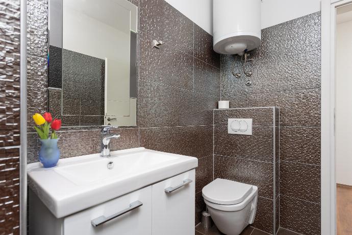 En suite bathroom with shower . - Villa Krnica . (Galleria fotografica) }}