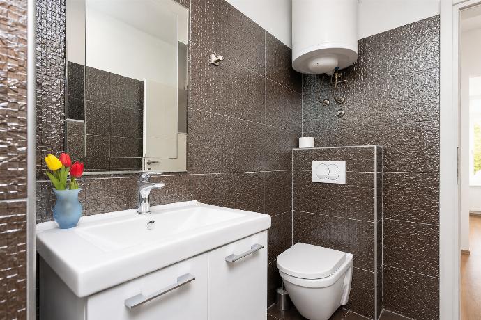 En suite bathroom with shower . - Villa Krnica . (Photo Gallery) }}
