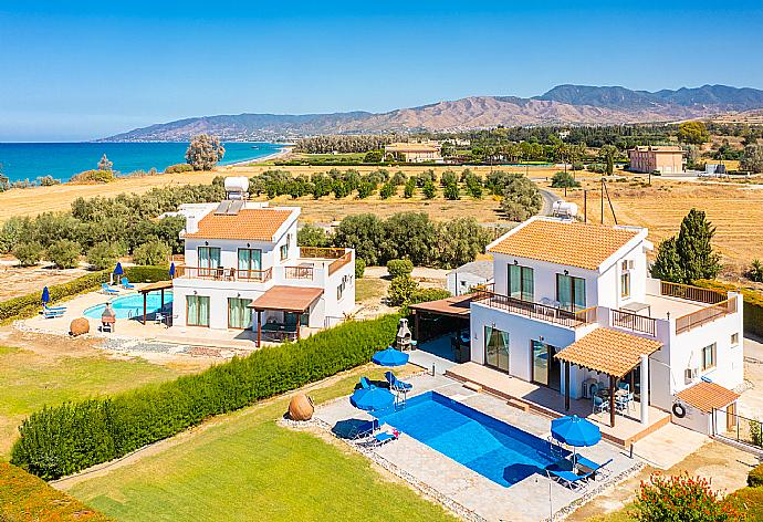 Aerial view of Blue Bay Villa Dimitris . - Blue Bay Villa Dimitris . (Galería de imágenes) }}