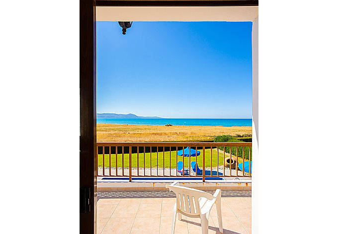 Balcony with sea views . - Blue Bay Villa Dimitris . (Photo Gallery) }}