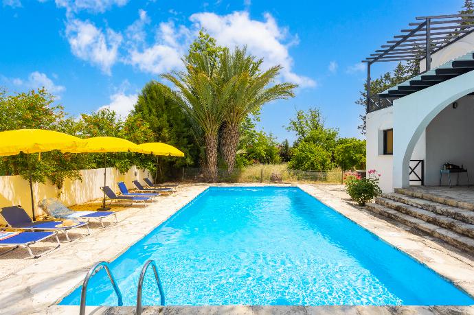 Private pool and terrace . - Villa Anemone . (Fotogalerie) }}