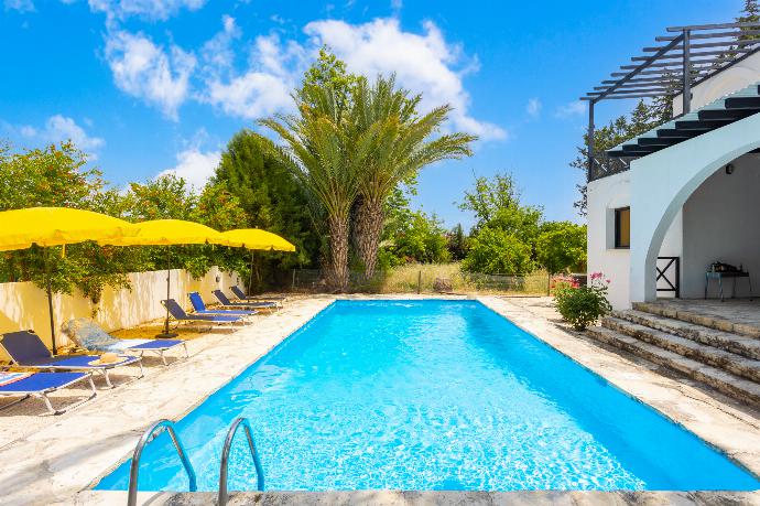 Private pool and terrace . - Villa Anemone . (Galería de imágenes) }}