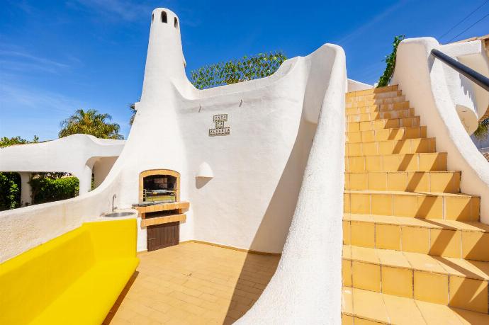 Terrace area with BBQ . - Villa Veiguinha . (Photo Gallery) }}