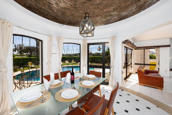 Living room with sofas, dining area, ornamental fireplace, A/C, WiFi internet, and satellite TV . - Villa Veiguinha . (Photo Gallery) }}