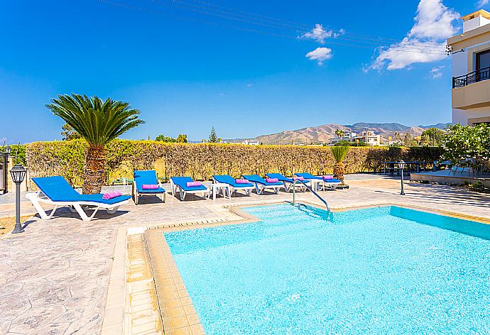 Private pool and terrace . - Villa Dora . (Fotogalerie) }}