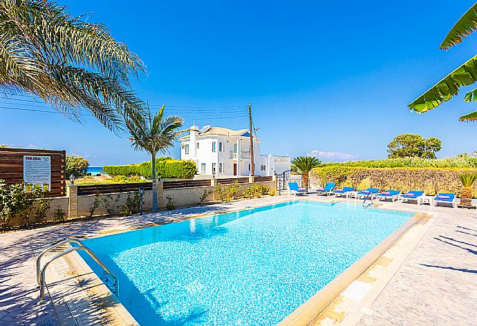 Private pool and terrace . - Villa Dora . (Fotogalerie) }}