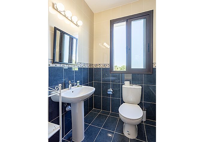 Family bathroom with bath and shower . - Villa Iliana . (Photo Gallery) }}