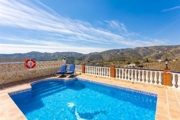 Private pool and terrace with panoramic countryside views . - Villa Ana y Garcia . (Photo Gallery) }}