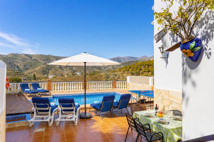 Private pool and terrace with panoramic countryside views . - Villa Ana y Garcia . (Photo Gallery) }}