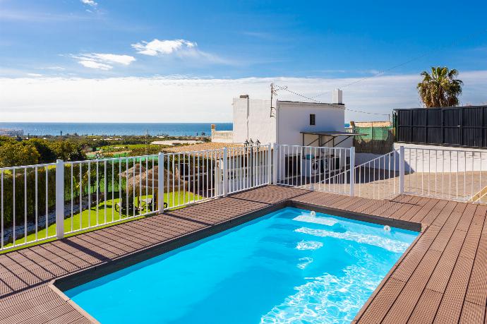 Beautiful villa with private pool and terrace with sea views . - Villa Cortijo Romero . (Galería de imágenes) }}