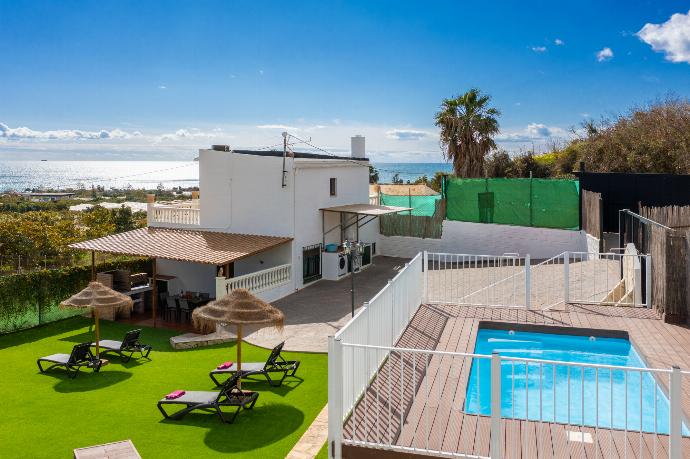 ,Beautiful villa with private pool and terrace with sea views . - Villa Cortijo Romero . (Photo Gallery) }}