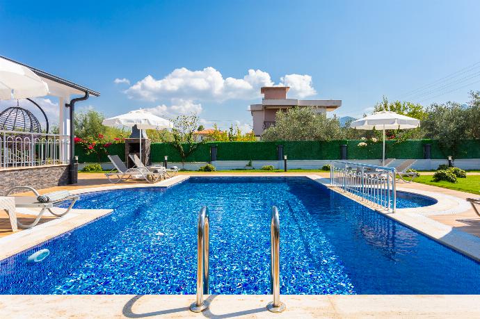 Private pool, terrace, and garden . - Villa Delfin . (Galería de imágenes) }}