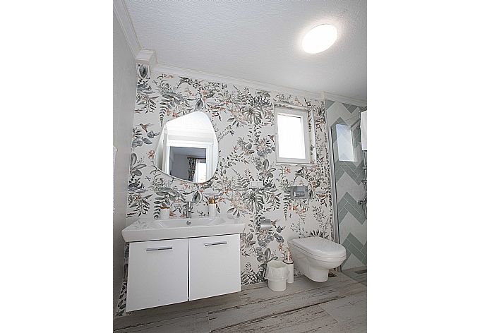 En suite bathroom with shower . - Villa Blue Island . (Fotogalerie) }}