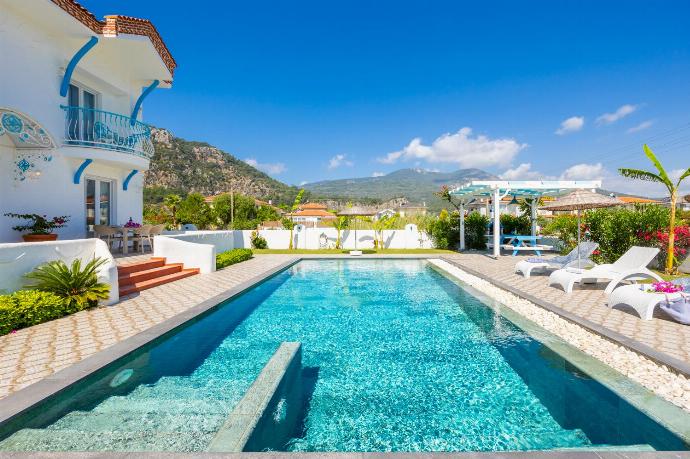 Private pool and terrace . - Villa Blue Island . (Photo Gallery) }}