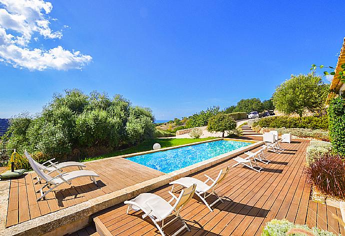 Private pool, terrace, and garden . - Villa Paola . (Photo Gallery) }}