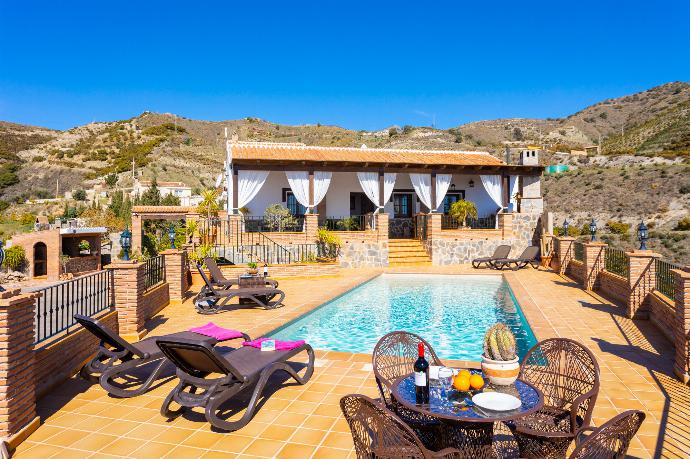 Beautiful villa with private pool and terrace with panoramic sea views . - Villa Flores . (Galería de imágenes) }}