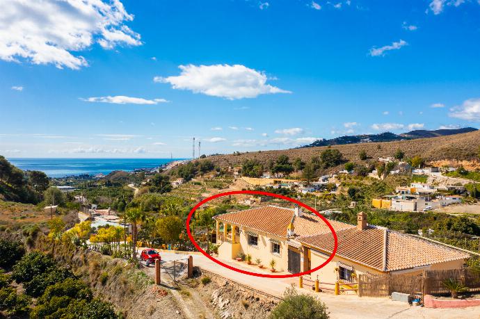 Aerial view showing location of Villa Las Palomas . - Villa Las Palomas . (Galleria fotografica) }}