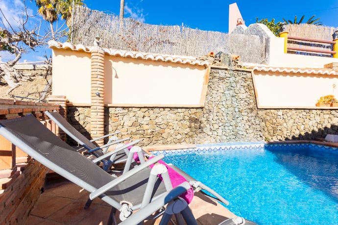 Private pool and terrace . - Villa Las Palomas 2 . (Photo Gallery) }}