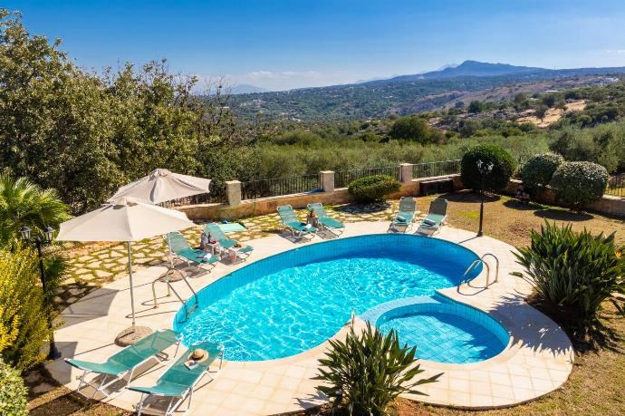 Private pool, terrace, and garden . - Villa Chloe . (Photo Gallery) }}