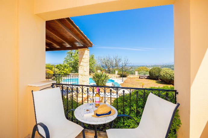 Sheltered terrace area . - Villa Chloe . (Photo Gallery) }}