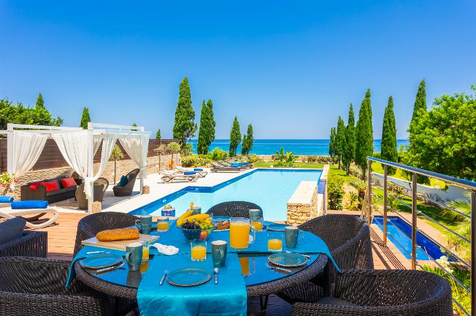 Terrace area with panoramic sea views . - Annabel Beach Palace . (Photo Gallery) }}