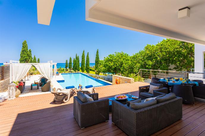Terrace area with panoramic sea views . - Annabel Beach Palace . (Photo Gallery) }}