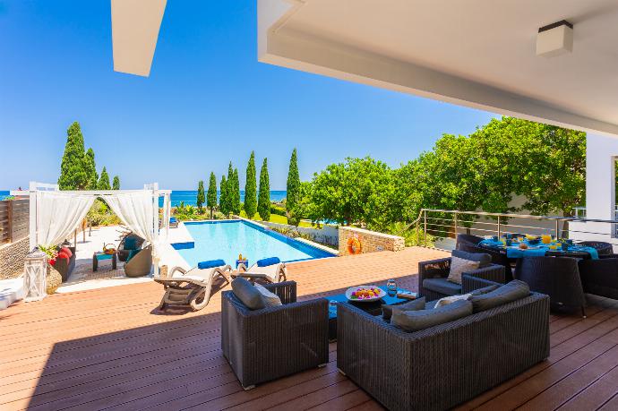 Terrace area with panoramic sea views . - Annabel Beach Palace . (Fotogalerie) }}