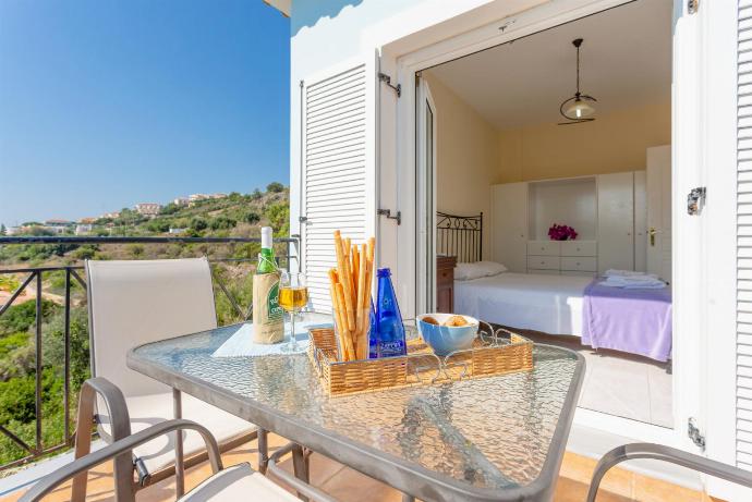 Double bedroom with A/C and terrace access to sea views . - Ionian Sea Villas . (Photo Gallery) }}