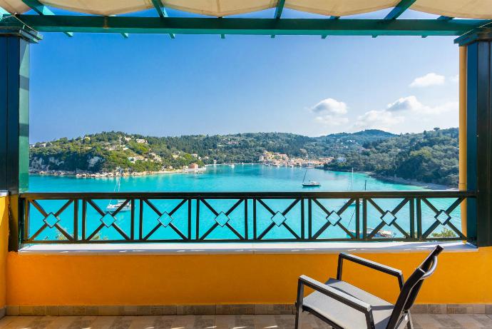 Terrace area with sea views . - Lakka Bay View Collection . (Photo Gallery) }}