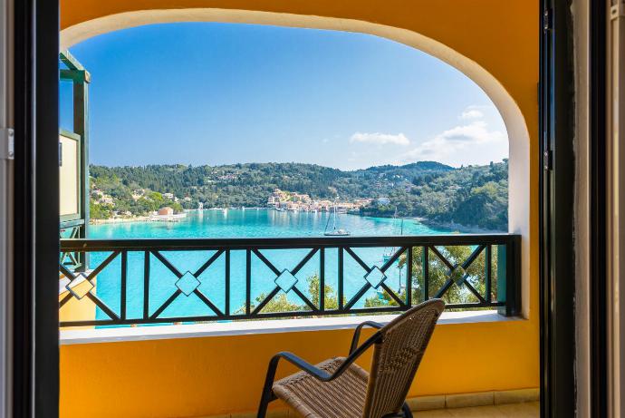 Terrace area with sea views . - Lakka Bay View Collection . (Photo Gallery) }}