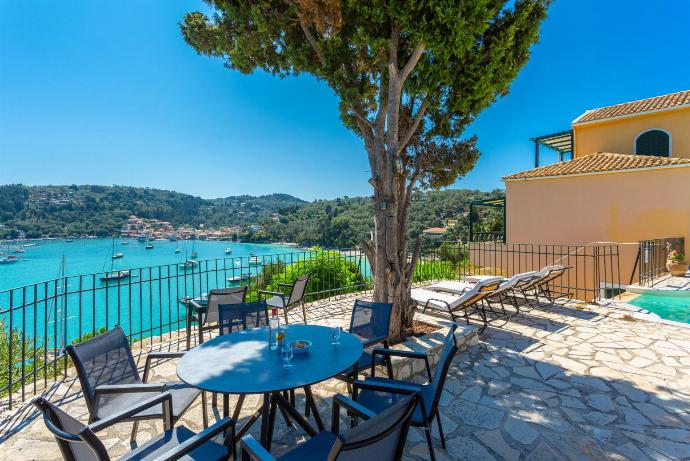 Beautiful villa with private pool and terrace with sea views . - Lakka Bay View Collection . (Photo Gallery) }}