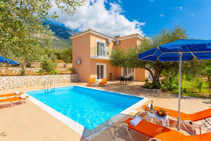 ,Beautiful villa with private pool and terrace with panoramic sea views . - Lourdas Villas Collection . (Photo Gallery) }}