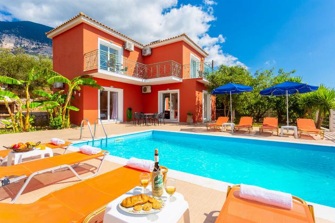 Beautiful villa with private pool and terrace with panoramic sea views . - Lourdas Villas Collection . (Photo Gallery) }}