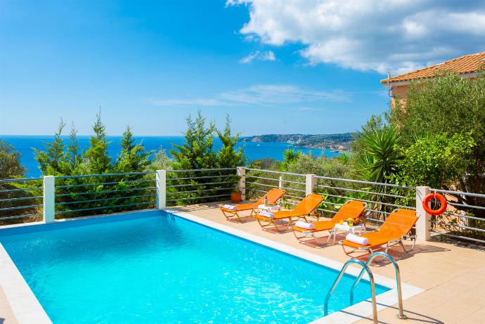 Beautiful villa with private pool and terrace with panoramic sea views . - Lourdas Villas Collection . (Galerie de photos) }}