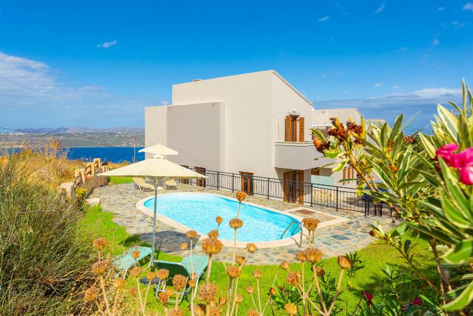 Beautiful villa with private pool and terrace with sea and mountain views . - Neria Villas Collection . (Photo Gallery) }}