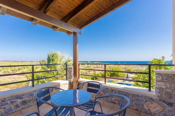 Balcony with sea views . - Spiros Villas Collection . (Photo Gallery) }}