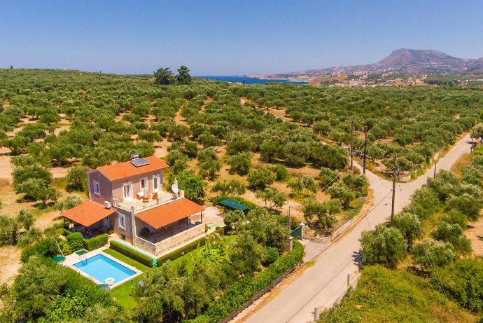 Beautiful villa with private pool and terrace . - Kalyves Villas Collection . (Galería de imágenes) }}