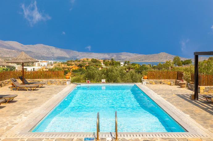 Private pool and terrace with sea views . - Villa Glan Y Mor . (Photo Gallery) }}