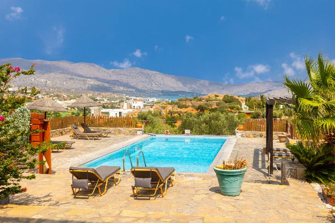 Private pool and terrace with sea views . - Villa Glan Y Mor . (Photo Gallery) }}
