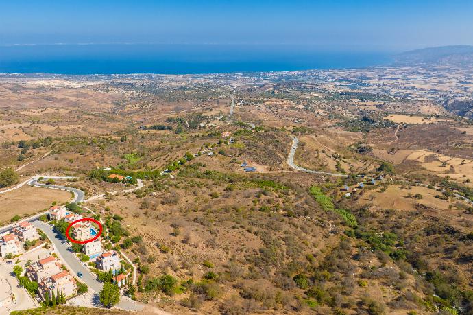 Aerial view showing location of Villa Panorama Tria . - Villa Panorama Tria . (Photo Gallery) }}